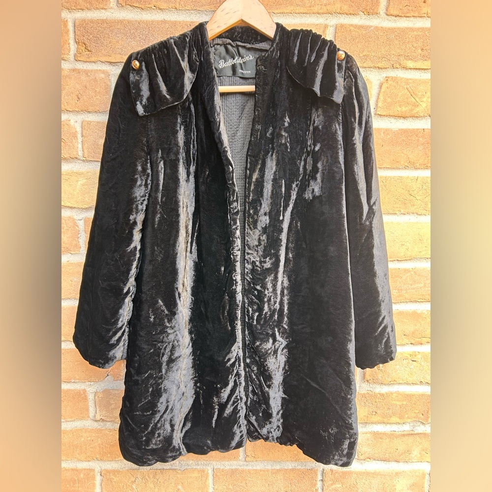 1930s Vintage Battlesteins Houston Velvet Evening Jacket Women Union Tag Boho